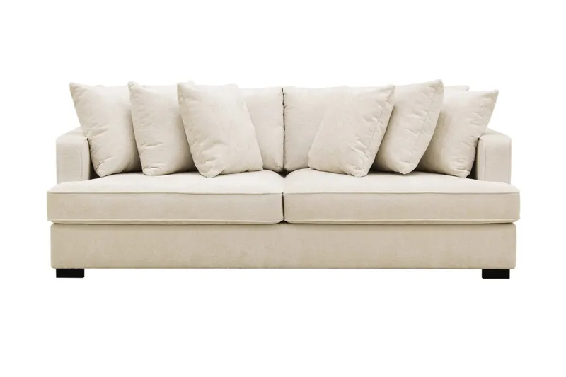 Rossita 4-sits Djup Soffa i Chenille - Trenza 06, Beige Chenille - Möbler - Soffa - 4 sits soffa