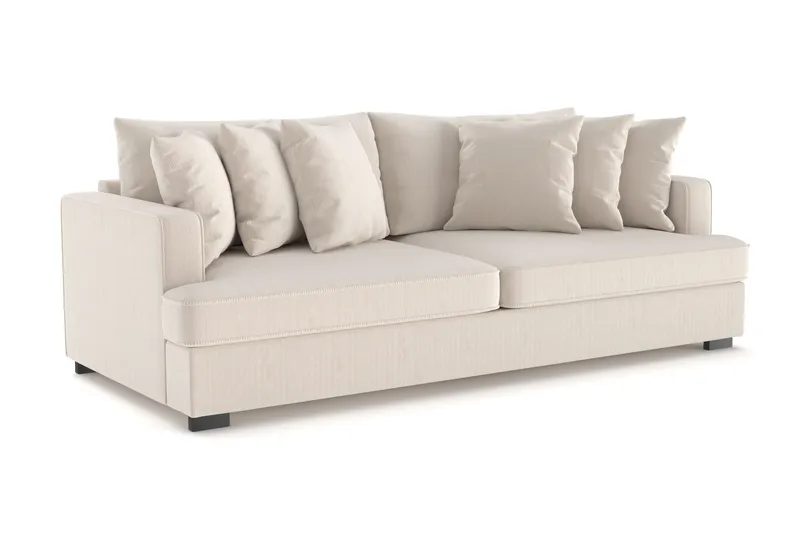 Rossita 4-sits Djup Soffa i Manchester - Beige - Möbler - Soffa - 4 sits soffa