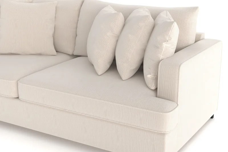 Rossita 4-sits Djup Soffa i Manchester - Beige - Möbler - Soffa - 4 sits soffa