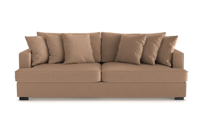 Rossita 4-sits Djup Soffa i Manchester - Brun - Möbler - Soffa - 4 sits soffa