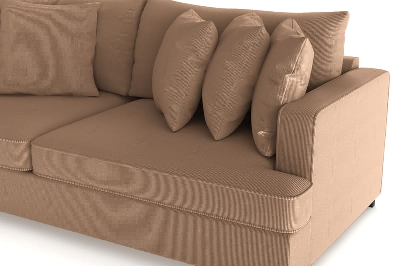 Rossita 4-sits Djup Soffa i Manchester - Brun - Möbler - Soffa - 4 sits soffa