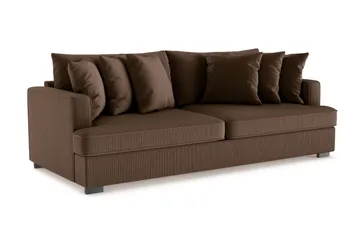 Rossita 4-sits Djup Soffa i Manchester - Brun - Möbler - Soffa - 4 sits soffa