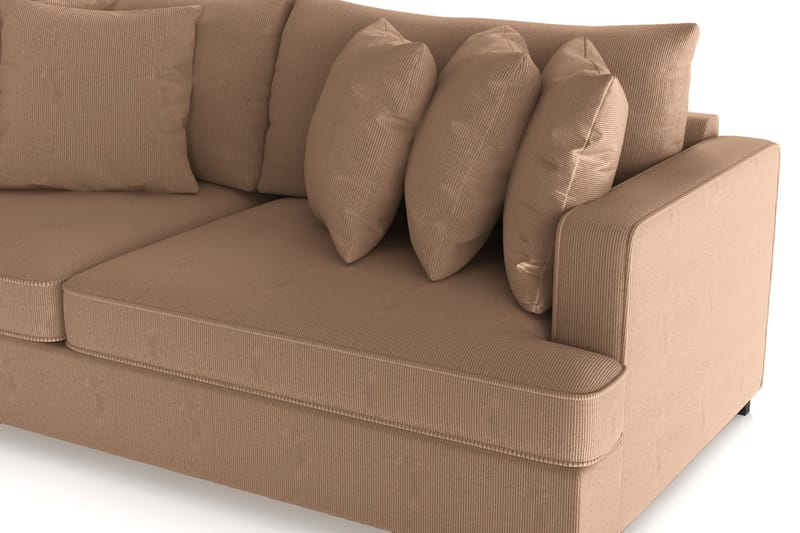 Rossita 4-sits Djup Soffa i Manchester - Brun - Möbler - Soffa - 4 sits soffa