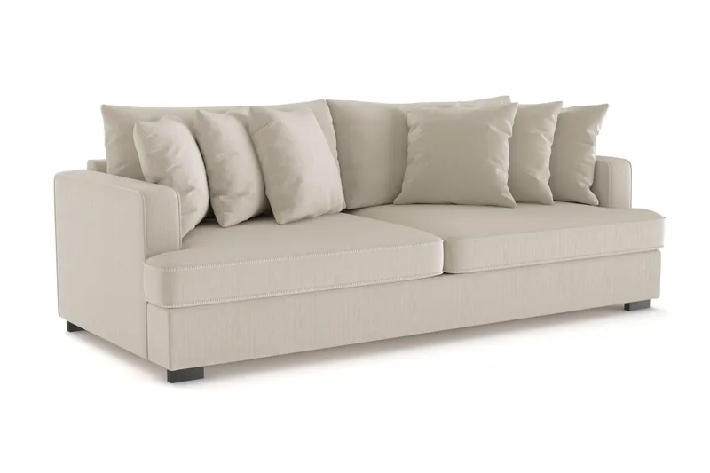 Rossita 4-sits Djup Soffa i Manchester - Greige - Möbler - Soffa - 4 sits soffa