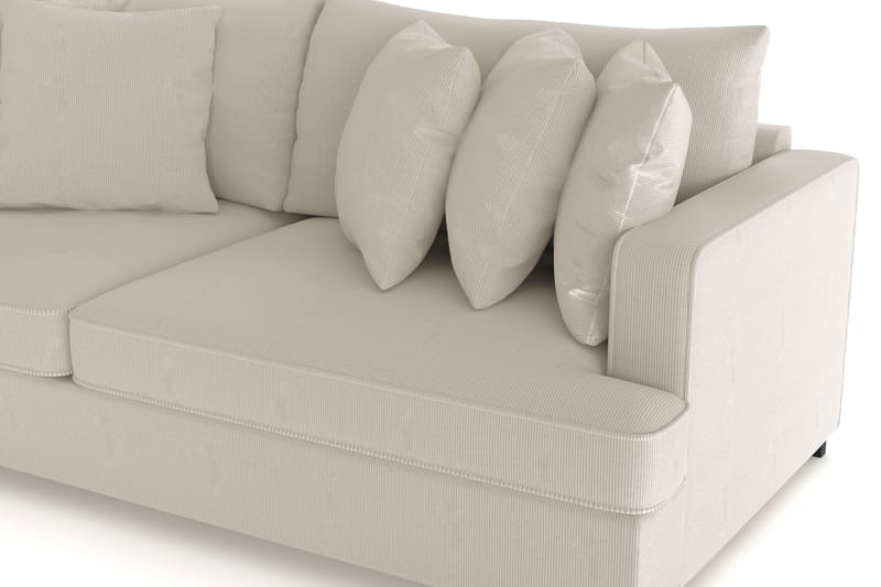 Rossita 4-sits Djup Soffa i Manchester - Greige - Möbler - Soffa - 4 sits soffa