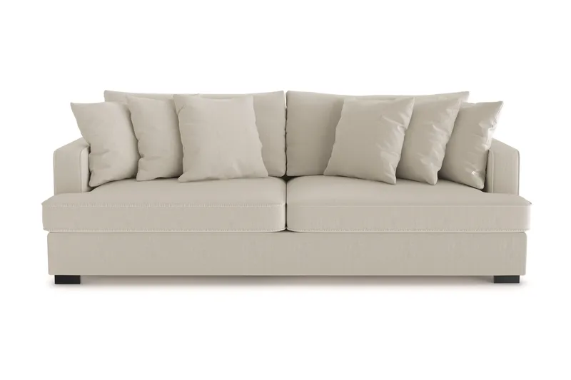 Rossita 4-sits Djup Soffa i Manchester - Greige - Möbler - Soffa - 4 sits soffa