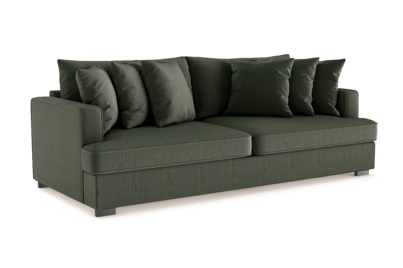 Rossita 4-sits Djup Soffa i Manchester - Mörkgrön - Möbler - Soffa - 4 sits soffa