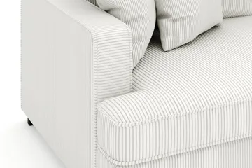 Rossita 4-sits Djup Soffa i Manchester - Offwhite - Möbler - Soffa - Sammetssoffa