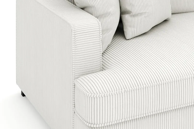 Rossita 4-sits Djup Soffa i Manchester - Offwhite - Möbler - Soffa - Sammetssoffa