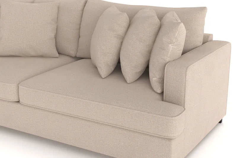 Rossita 4-sits Djup Soffa i Tyg - Beige - Möbler - Soffa - 4 sits soffa