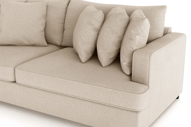 Rossita 4-sits Djup Soffa i Tyg - Beige - Möbler - Soffa - 4 sits soffa