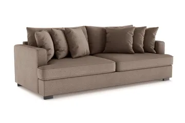 Rossita 4-sits Djup Soffa i Tyg - Brun - Möbler - Soffa - 4 sits soffa