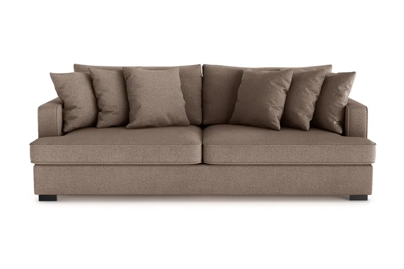 Rossita 4-sits Djup Soffa i Tyg, Brun