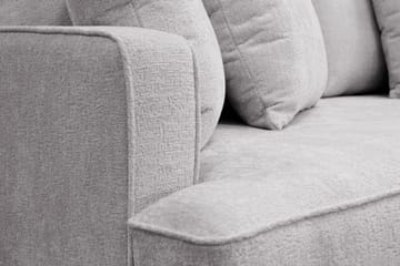 Rossita 4-sits Högervänd L-formad Djup Schäslongsoffa i Chenille - Grå - Möbler - Soffa - Divansoffa & schäslongsoffa - 4 sits soffa med divan