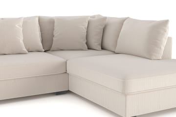 Rossita 4-sits Högervänd L-formad Djup Schäslongsoffa i Manchester - Beige - Möbler - Soffa - Divansoffa & schäslongsoffa - 4 sits soffa med divan