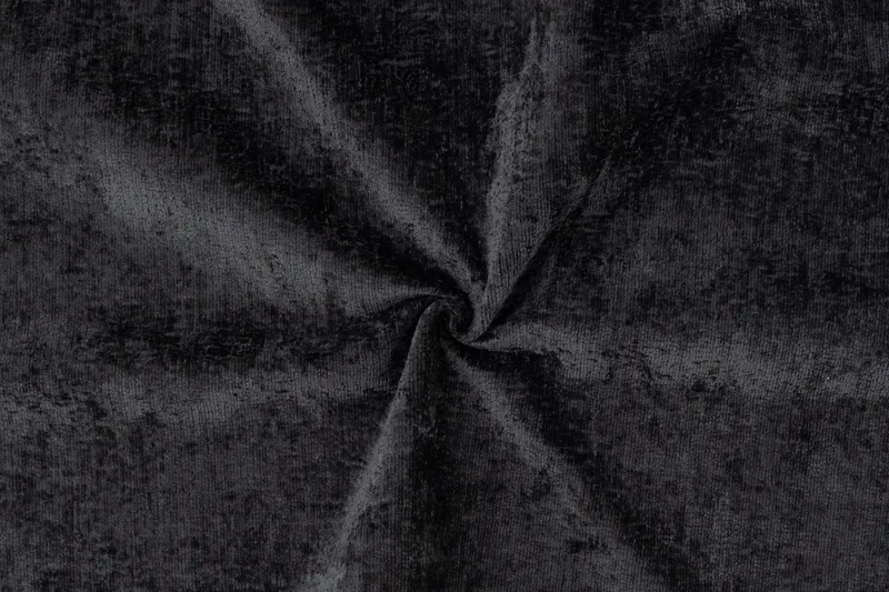 Rossita 4-sits Vänstervänd L-formad Djup Schäslongsoffa i Chenille - Svart - Möbler - Soffa - Divansoffa & schäslongsoffa - 4 sits soffa med divan