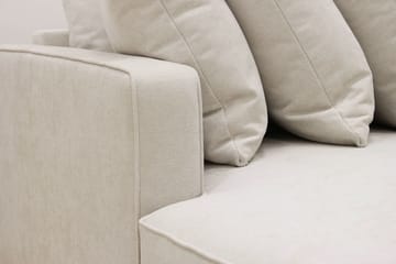 Rossita 5-sits Högervänd U-formad Djup Soffa med Divan och Schäslong i Tyg - Beige - Möbler - Soffa - U-soffa