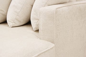 Rossita 5-sits Vänstervänd U-formad Djup Soffa med Divan och Schäslong i Chenille - Beige - Möbler - Soffa - U-soffa