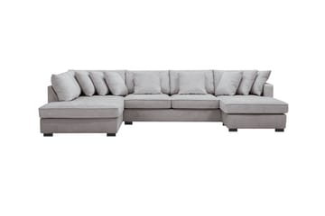 Rossita 5-sits Vänstervänd U-formad Djup Soffa med Divan och Schäslong i Chenille