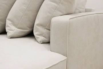 Rossita 5-sits Vänstervänd U-formad Djup Soffa med Divan och Schäslong i Tyg - Beige - Möbler - Soffa - U-soffa