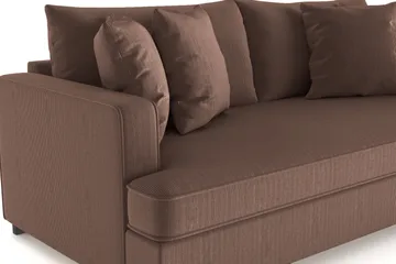 Rossita Djup 3-sits Sammetsoffa Hel dyna - Möbler - Soffa - 3 sits soffa