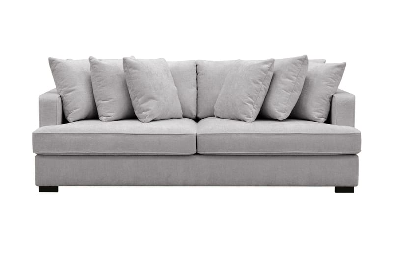 Rossita Djup 4-sits soffa i chenille - Ljus Grå - Möbler - Soffa - 4 sits soffa