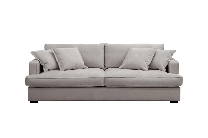 Rossita Lyx 2,5-sits Extra djup Soffa i Chenille - Grå/Brun - Möbler - Soffa - 3 sits soffa