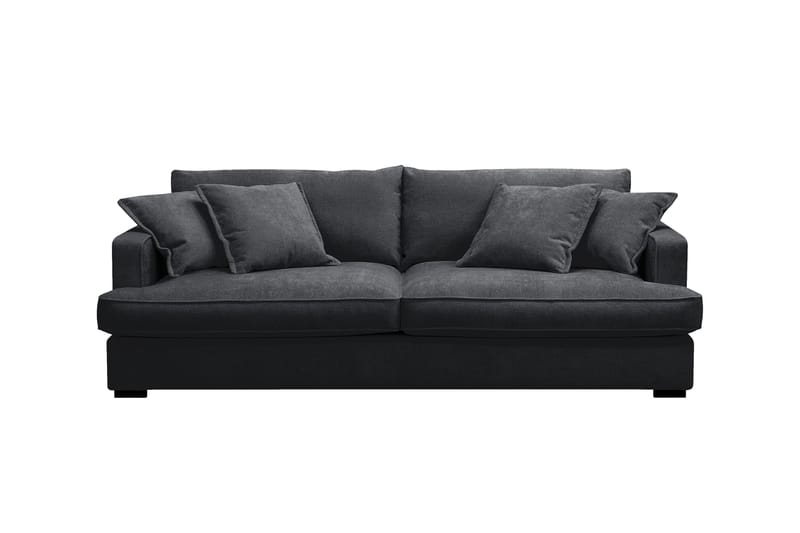 Rossita Lyx 2,5-sits Extra djup Soffa i Chenille, Svart