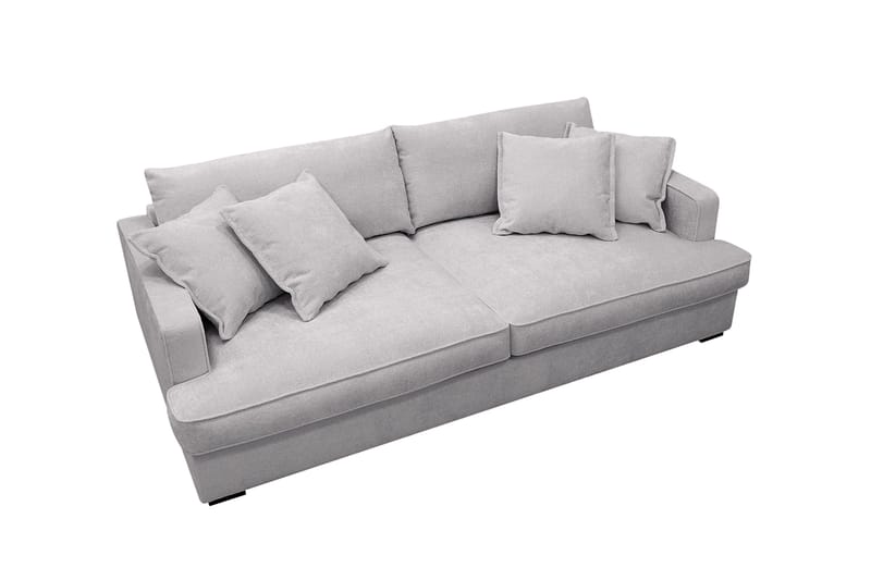 Rossita Lyx 2,5-sits Extra djup Soffa i Chenille - Trenza 03, Grå Chenille - Möbler - Soffa - 3 sits soffa