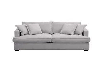 Rossita Lyx 2,5-sits Extra djup Soffa i Chenille - Trenza 03, Grå Chenille - Möbler - Soffa - 3 sits soffa