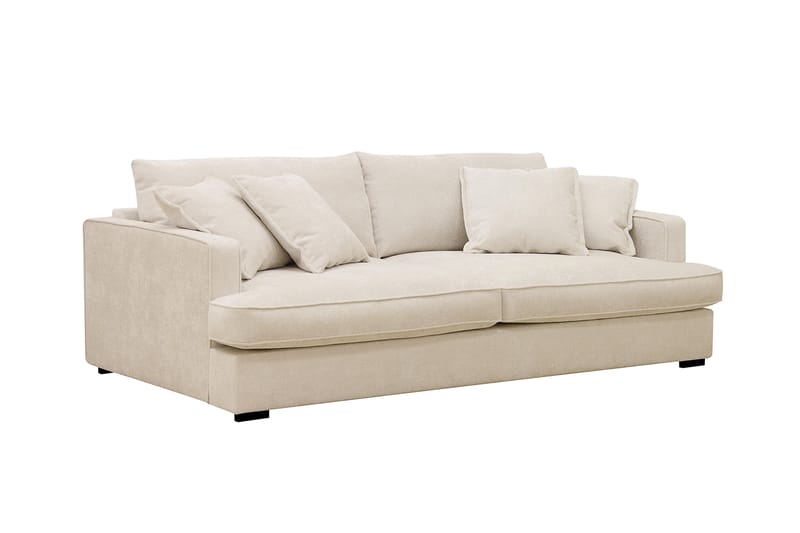 Rossita Lyx 2,5-sits Extra djup Soffa i Chenille - Trenza 06, Beige Chenille - Möbler - Soffa - 3 sits soffa