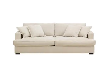 Rossita Lyx 2,5-sits Extra djup Soffa i Chenille - Trenza 06, Beige Chenille - Möbler - Soffa - 3 sits soffa