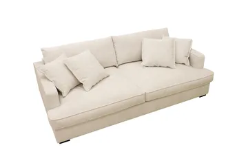 Rossita Lyx 2,5-sits Extra djup Soffa i Chenille - Trenza 06, Beige Chenille - Möbler - Soffa - 3 sits soffa