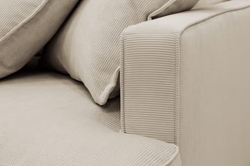 Rossita Lyx 2,5-sits Extra djup Soffa i Manchester - Kräm - Möbler - Soffa - 3 sits soffa