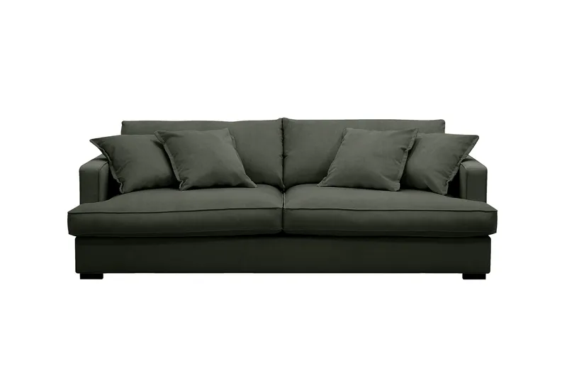 Rossita Lyx 2,5-sits Extra djup Soffa i Manchester - Mörkgrön - Möbler - Soffa - 3 sits soffa