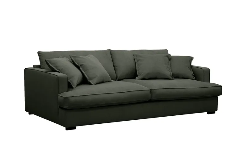 Rossita Lyx 2,5-sits Extra djup Soffa i Manchester - Mörkgrön - Möbler - Soffa - 3 sits soffa