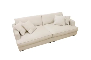 Rossita Lyx 3-sits Extra djup Soffa i Chenille - Beige - Möbler - Soffa - 3 sits soffa