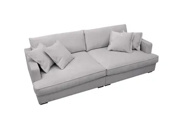 Rossita Lyx 3-sits Extra djup Soffa i Chenille - Grå - Möbler - Soffa - 3 sits soffa