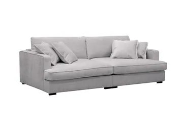 Rossita Lyx 3-sits Extra djup Soffa i Chenille - Grå - Möbler - Soffa - 3 sits soffa