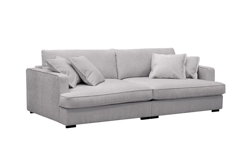 Rossita Lyx 3-sits Extra djup Soffa i Chenille - Grå - Möbler - Soffa - 3 sits soffa