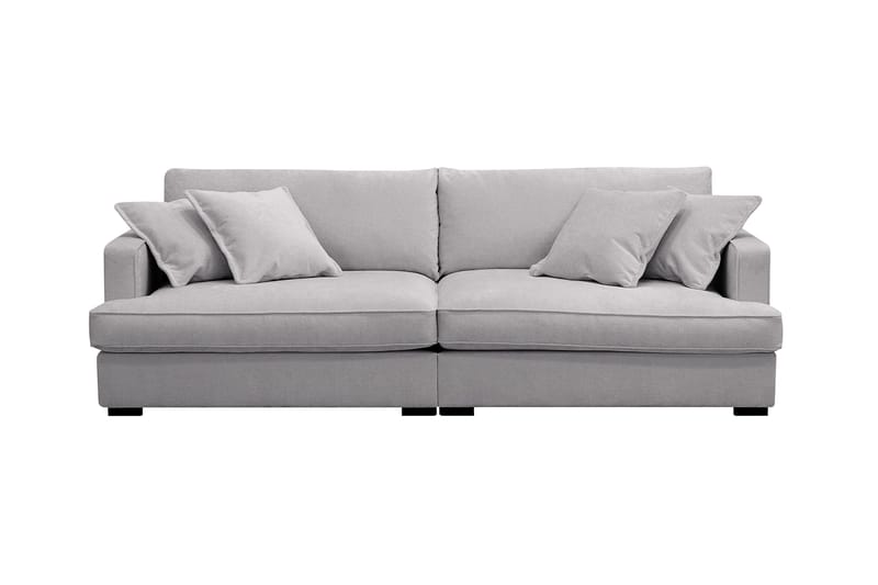 Rossita Lyx 3-sits Extra djup Soffa i Chenille - Grå - Möbler - Soffa - 3 sits soffa