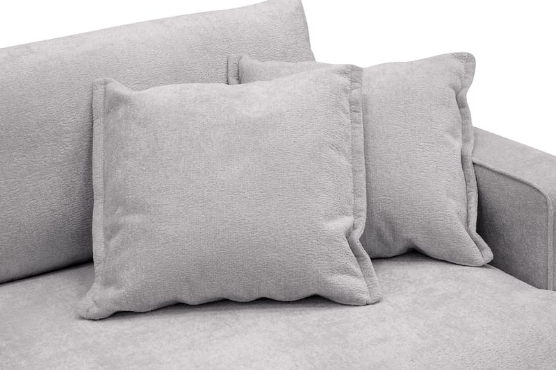 Rossita Lyx 3-sits Extra djup Soffa i Chenille - Grå - Möbler - Soffa - 3 sits soffa