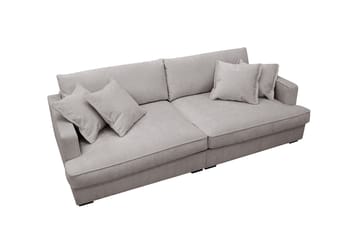 Rossita Lyx 3-sits Extra djup Soffa i Chenille - Grå/Brun - Möbler - Soffa - 3 sits soffa