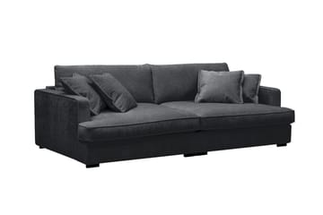 Rossita Lyx 3-sits Extra djup Soffa i Chenille - Svart - Möbler - Soffa - 3 sits soffa