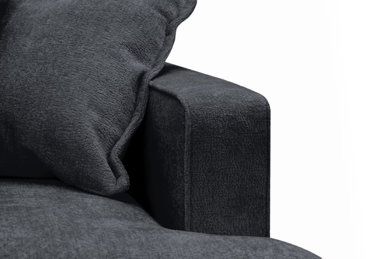 Rossita Lyx 3-sits Extra djup Soffa i Chenille - Svart - Möbler - Soffa - 3 sits soffa