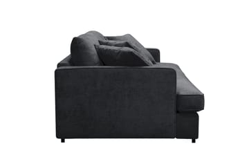 Rossita Lyx 3-sits Extra djup Soffa i Chenille - Svart - Möbler - Soffa - 3 sits soffa