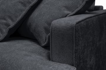 Rossita Lyx 3-sits Extra djup Soffa i Chenille - Svart - Möbler - Soffa - 3 sits soffa