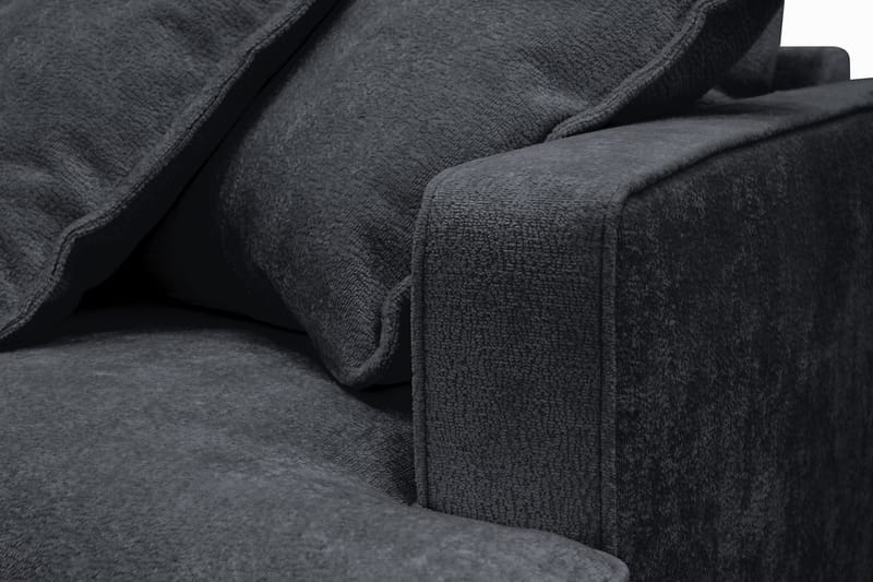 Rossita Lyx 3-sits Extra djup Soffa i Chenille - Svart - Möbler - Soffa - 3 sits soffa