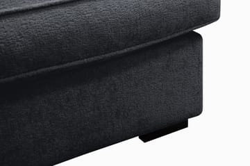Rossita Lyx 3-sits Extra djup Soffa i Chenille - Trenza 01, Svart Chenille - Möbler - Soffa - 3 sits soffa