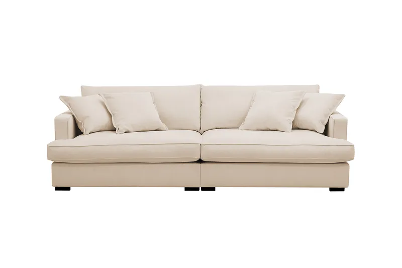 Rossita Lyx 3-sits Extra djup Soffa i Manchester - Beige - Möbler - Soffa - 3 sits soffa